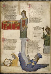 Quattro Muse Da Regia Carmina di Convenevole da Prato