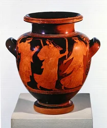Stamnos a figure rosse attiche