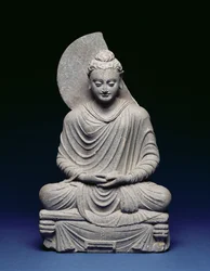 Buddha seduto, Gandhara, I-III secolo d.C.