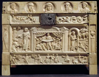 Arte paleocristiana: Reliquiario decorato con scene dell
