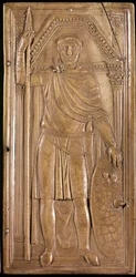 Stilicone in armi, generale, patrizio e console dell