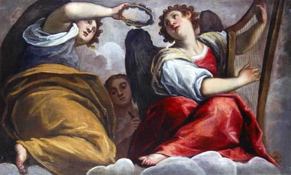Angeli Musicali con un Cembalo e un