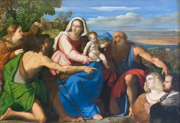 Sacra conversazione con donatori
