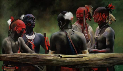 Contro il recinto, 2004 (pastello)