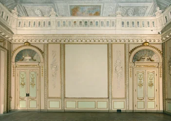 Vista della Sala degli Arazzi, Villa Reale, Monza, Lombardia, Italia