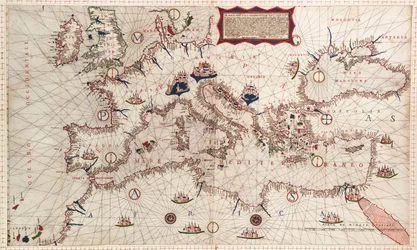 Carta del Mediterraneo, del Mar Nero e del Mar Caspio
