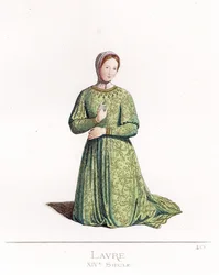 Laure de Sade (1310-1348) - Laura di Petrarca, da un ritratto di Simone Martini