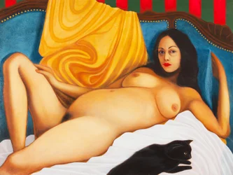 Barbara e il torero, 2016 (olio su tavola)