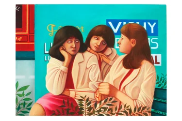 Mythologica n°6: i Moirai, 2025 (olio su tavola)