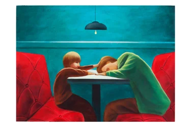 Mythologica n°7: Hermes, 2025 (olio su tavola)