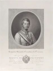 Ritratto ovale di Leopoldo II, Granduca di Toscana, 1833