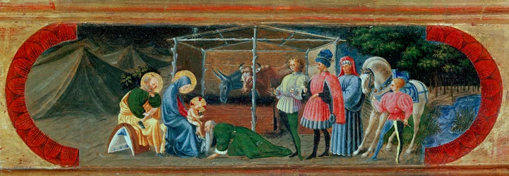 Adorazione dei Magi. Dipinto di Paolo Uccello