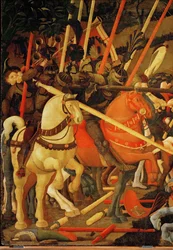 Cavalieri in armatura (tempera su legno)