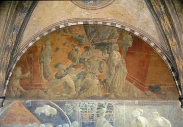 La vita di Noè, il diluvio e il ritiro delle acque - Affresco