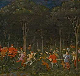 La Caccia nella Foresta, c.1465-70 (dettaglio)