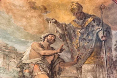 Affreschi raffiguranti la vita di San Cataldo