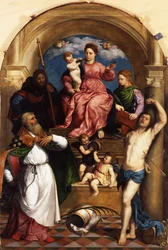 Madonna con Bambino in trono e Santi