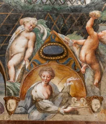 Paola Gonzaga come la Dea Cerere, dalla Sala di Diana e Atteone (dettaglio)