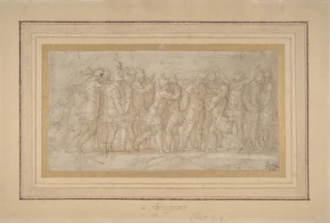 Guerrieri romani o greci che celebrano dopo una vittoria, 1503-40