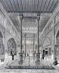 Interno del Palazzo di Chahar Bagh, a Isfahan, da 