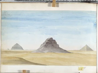 Veduta della Piramide di Dachour