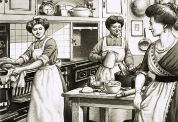 In epoca edoardiana si cucinava su fornelli a carbone.