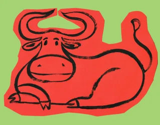 Oroscopo: il segno del toro. Illustrazione di P. La Porta.