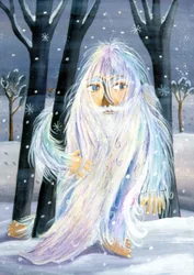 Yeti - Illustrazione di Patrizia La Porta, 2000