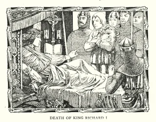 Morte del re Riccardo I (litografia)