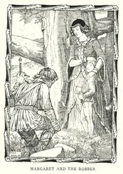 La regina Margherita e il ladro (litografia)