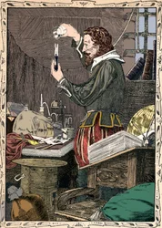 Guy Fawkes prepara la miccia lenta, 1902