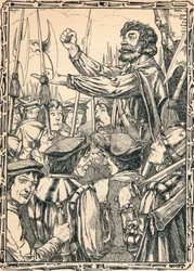 Ket The Tenner che si rivolge ai suoi seguaci, 1902