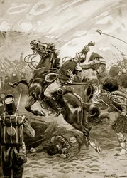 La morte di Sir Edward Pakenham, illustrazione da 