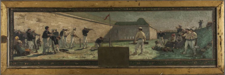 Bozzetto per il municipio di Arcueil-Cachan: Le Tir, nel 1888