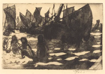 Piccole barche da pesca di Berck
