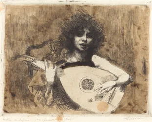 La suonatrice di liuto, 1922