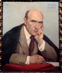 Ritratto dello scrittore francese Andre Gide (1869-1951)