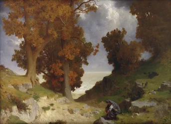 Paesaggio con la figura di Cloto