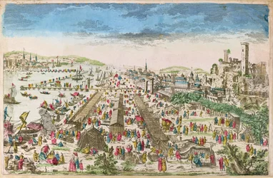 La Fiera di Beaucaire e una vista di Tarascon