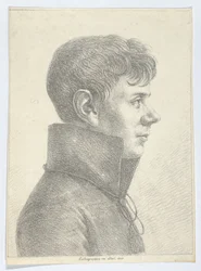 Ritratto di un giovane uomo di profilo, 1808