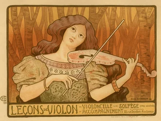 Manifesto Lezioni di violino, 1898
