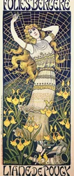 Poster per lo spettacolo della danzatrice Liane de Pougy al Folies Bergère, Parigi