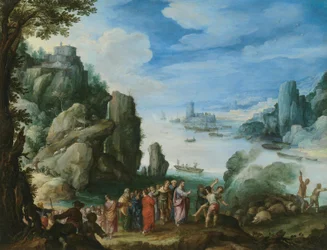 Paesaggio roccioso con la guarigione dell