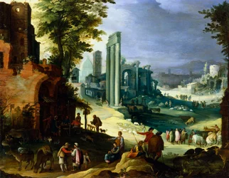 Veduta di Roma, c1574-1626