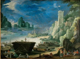 Pezzo notturno (olio su rame)