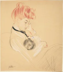Madame Helleu che Culla Paulette tra le Braccia