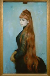 Ritratto di Mademoiselle Alice Louis-Guerin. Pastello