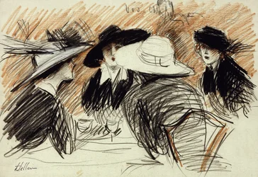 I vostri cappelli: signore al Ritz, New York, 1913
