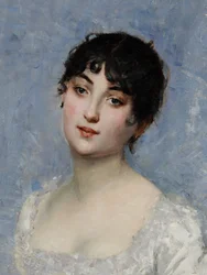 Giovane donna in bianco