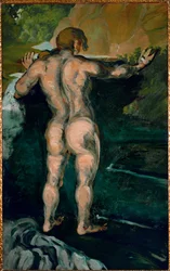 Bagnante alla roccia (olio su tela)